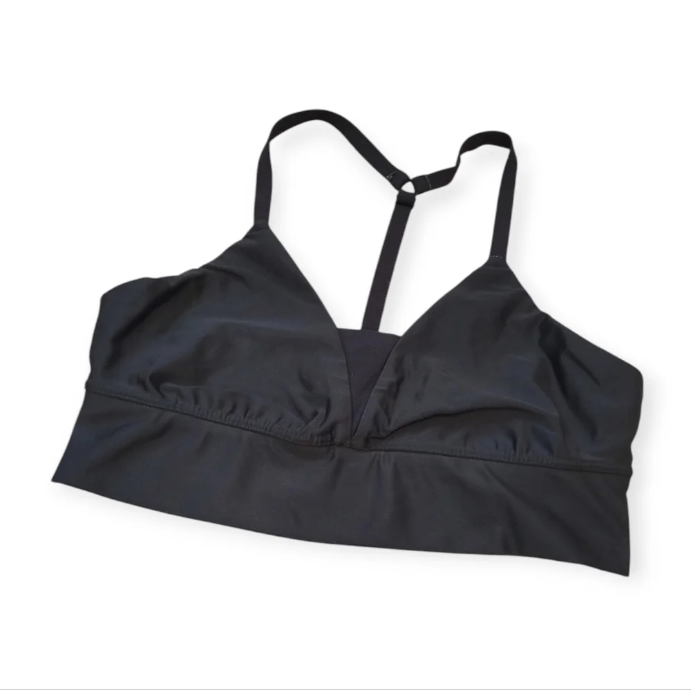 Offline By Aerie Black Swim Top Size Large